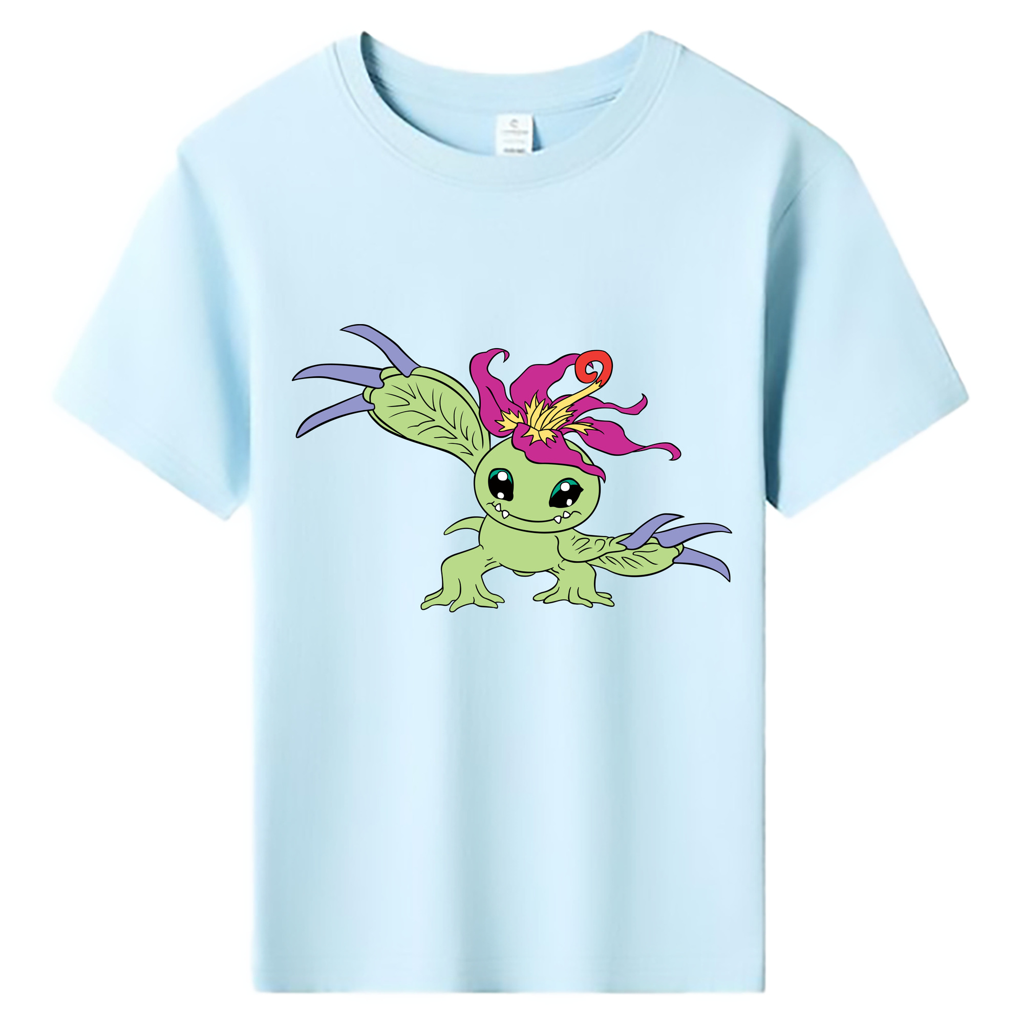 （画像用） Digimon デジタルモンスター/デジモン 綿100％キッズTシャツ（フロントプリント）